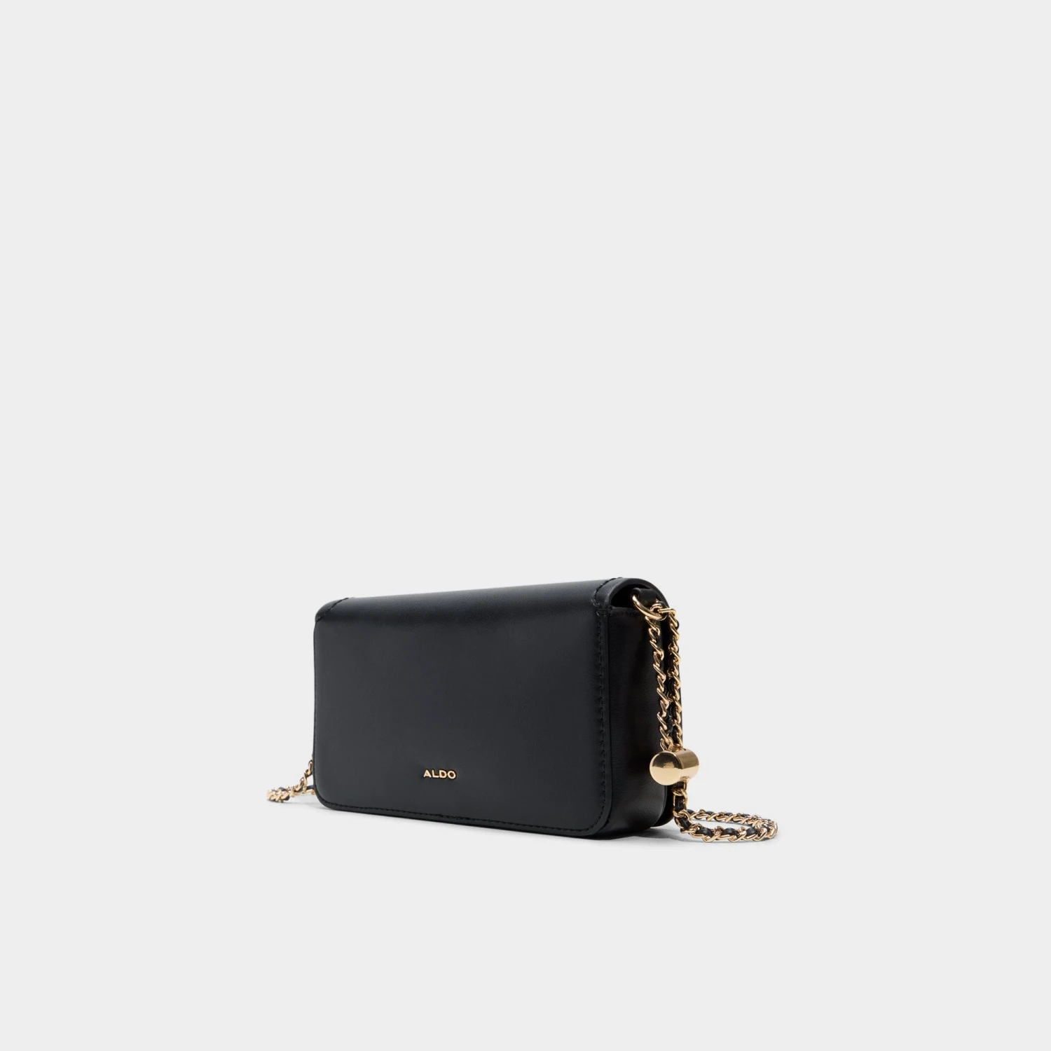 Aldo Dalenn - Black Leather Chain Strap Crossbody Bag 4 Aldo Dalenn - Black Leather Chain Strap Crossbody Bag - Image 2
