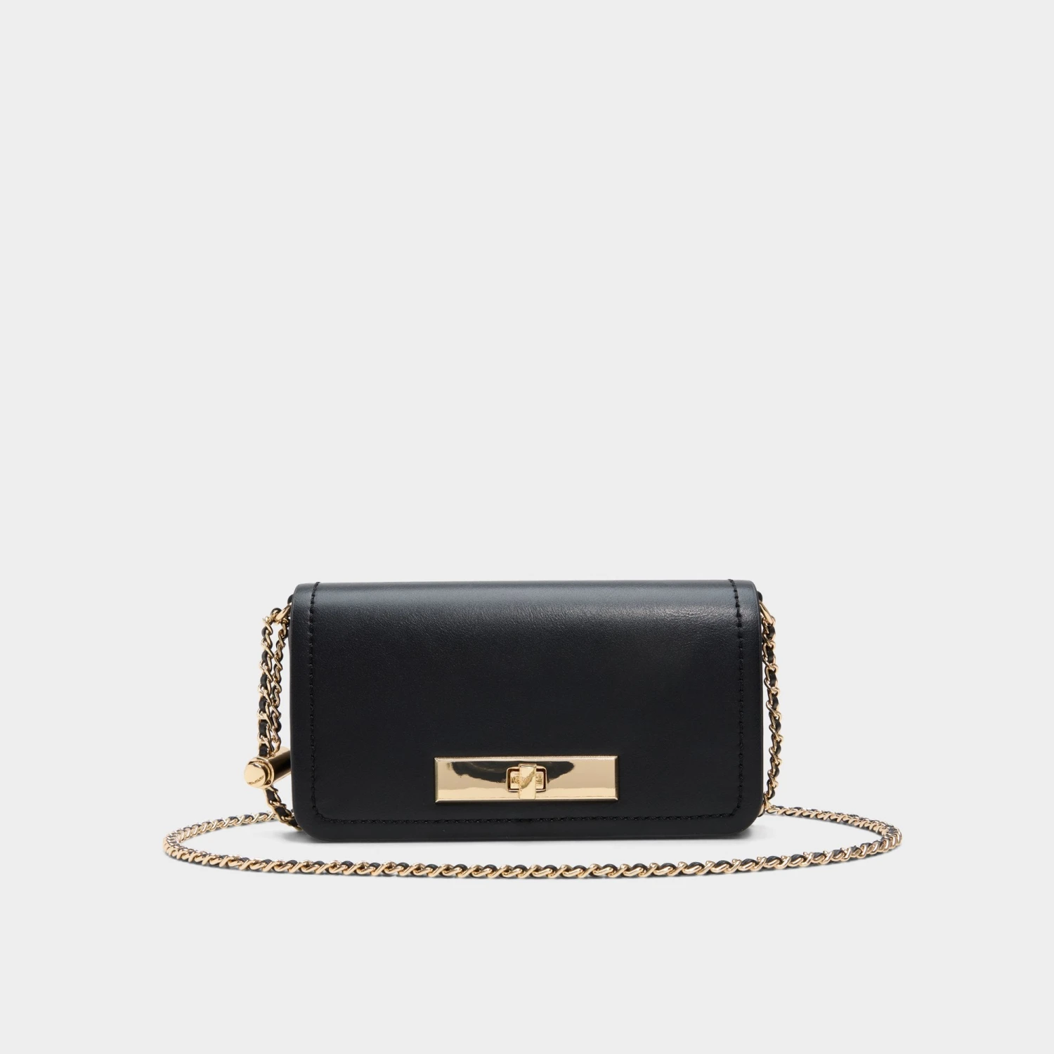 Aldo Dalenn - Black Leather Chain Strap Crossbody Bag 3 Aldo Dalenn - Black Leather Chain Strap Crossbody Bag