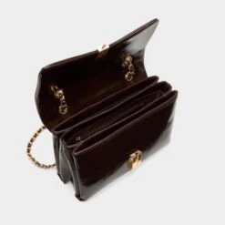 Aldo Aliciee Espresso Patent Evening Bag with Gold Push-Lock 11 Aldo Aliciee Espresso Patent Evening Bag with Gold Push-Lock -The Aldo Shop product 14141400 aliciee brown 200 002 029 alt2 sq gy