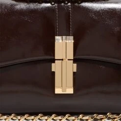 Aldo Aliciee Espresso Patent Evening Bag with Gold Push-Lock 14 Aldo Aliciee Espresso Patent Evening Bag with Gold Push-Lock -The Aldo Shop product 14141400 aliciee brown 200 002 029 detail sq gy
