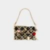 Aldo Ponddamour Quilted Leather Shoulder Bag with Charm Detailing -The Aldo Shop product 14141509 ponddamour black 006 002 029 main sq gy