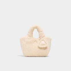 Aldo Ssoftsherpaa - Cozy Sherpa Mini Tote Bag with Padded Handles