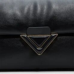 Aldo Softpuff Black Leather Crossbody Bag with Chain Detail -The Aldo Shop product 14141602 softpufff black 001 002 029 detail sq gy