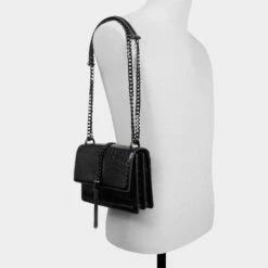 Aldo Miyabell Midnight Croc Embossed Structured Crossbody Bag -The Aldo Shop product 14141607 miyabell black 008 002 029 alt4 sq gy