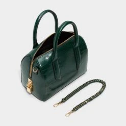 Aldo Albalaerell Glossy Emerald Croc Drum Bag -The Aldo Shop product 14143595 albalaerell green 301 002 029 alt2 sq gy