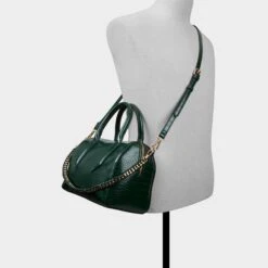 Aldo Albalaerell Glossy Emerald Croc Drum Bag -The Aldo Shop product 14143595 albalaerell green 301 002 029 alt3 sq gy