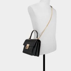 Aldo Nulsenn Structured Mini Crossbody Bag with Croc-Embossed Detail -The Aldo Shop product 14143612 nulsenn black 001 002 029 alt3 sq gy