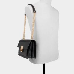 Aldo Nulsenn Structured Mini Crossbody Bag with Croc-Embossed Detail -The Aldo Shop product 14143612 nulsenn black 001 002 029 alt4 sq gy