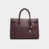Aldo Unolaann - Tailored Pebble Leather Tote with Padlock Charm -The Aldo Shop product 14143617 unolaann red 601 002 029 main sq gy