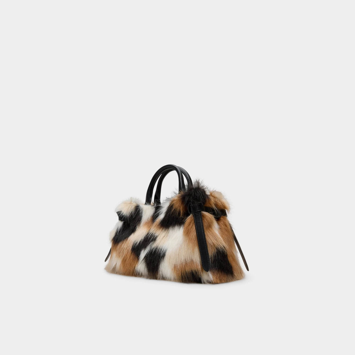 Aldo Leverr Patchwork Faux Fur Top-Handle Bag 4 Aldo Leverr Patchwork Faux Fur Top-Handle Bag - Image 2