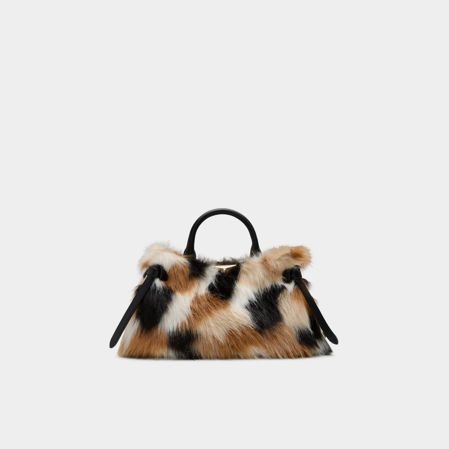 Aldo Leverr Patchwork Faux Fur Top-Handle Bag 3 Aldo Leverr Patchwork Faux Fur Top-Handle Bag