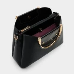 Aldo Sloanaa Structured Pebbled Leather Top Handle Bag -The Aldo Shop product 14143653 sloanaa black 001 002 029 alt2 sq gy