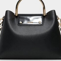 Aldo Sloanaa Structured Pebbled Leather Top Handle Bag -The Aldo Shop product 14143653 sloanaa black 001 002 029 detail sq gy