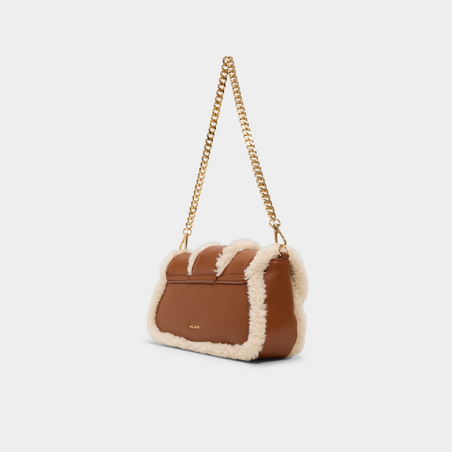 Aldo Aauralii Faux Shearling and Leather Chain Shoulder Bag 4 Aldo Aauralii Faux Shearling and Leather Chain Shoulder Bag - Image 2