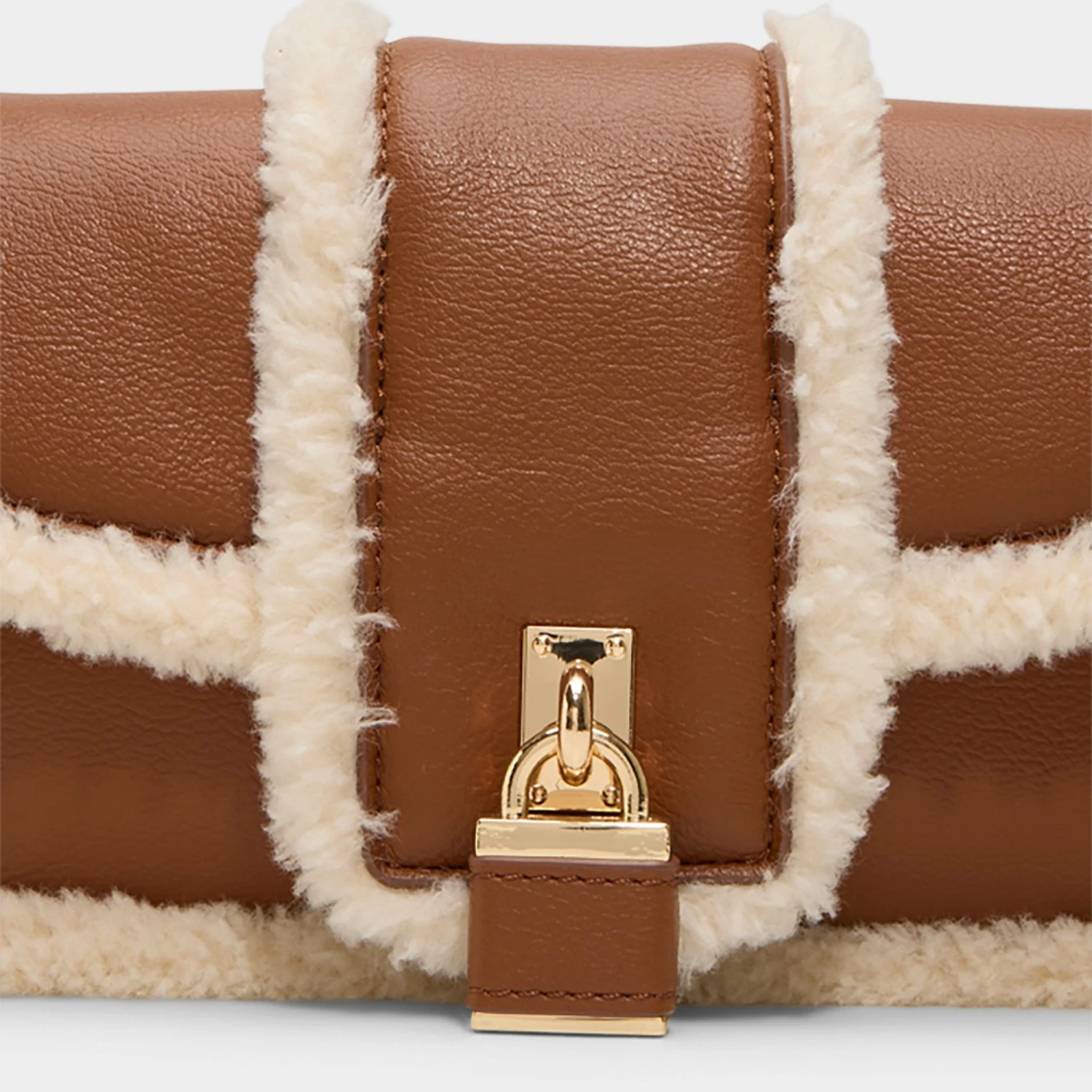 Aldo Aauralii Faux Shearling and Leather Chain Shoulder Bag 8 Aldo Aauralii Faux Shearling and Leather Chain Shoulder Bag - Image 6