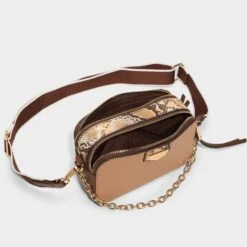 Aldo Ivieee Women's Pebble-Grain Camera Bag with Interchangeable Straps -The Aldo Shop product 14143666 ivieee brown 230 002 029 alt2 sq gy