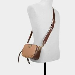 Aldo Ivieee Women's Pebble-Grain Camera Bag with Interchangeable Straps -The Aldo Shop product 14143666 ivieee brown 230 002 029 alt3 sq gy