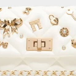 Aldo Kirstynn Quilted Charm Shoulder Bag - Pearl White -The Aldo Shop product 14143692 kirstynn white 100 002 029 detail sq gy