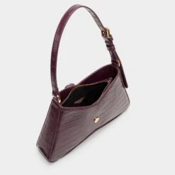 Aldo Julietta Burgundy Croc-Embossed Shoulder Bag -The Aldo Shop product 14143716 julietta red 649 002 029 alt2 sq gy