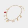 Aldo Ponddamours Gold Charm Necklace with Red Enamel Heart -The Aldo Shop product 14145097 ponddamours red 600 main sq gy