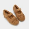 Aldo Cozycove Women's Sherpa Slippers with Bow - Brown