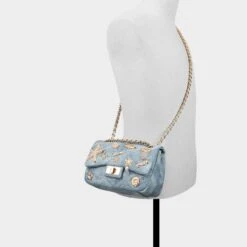 Aldo Seadreamm Denim Shoulder Bag - Nautical Starfish & Pearl Accents -The Aldo Shop product 14151823 seadreamm blue 407 002 029 alt3 sq gy