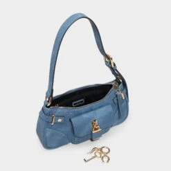 Aldo Beramandraa - Sleek Ocean-Tinted Leather Baguette Bag with Padlock -The Aldo Shop product 14151833 beramandraa blue 407 002 029 alt2 sq gy