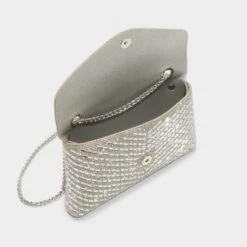 Aldo Sparklebag - Silver Crystal Chevron Evening Bag -The Aldo Shop product 14151840 sparklebag silver 048 002 029 alt2 sq gy