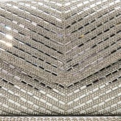 Aldo Sparklebag - Silver Crystal Chevron Evening Bag -The Aldo Shop product 14151840 sparklebag silver 048 002 029 detail sq gy