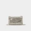 Aldo Sparklebag - Silver Crystal Chevron Evening Bag