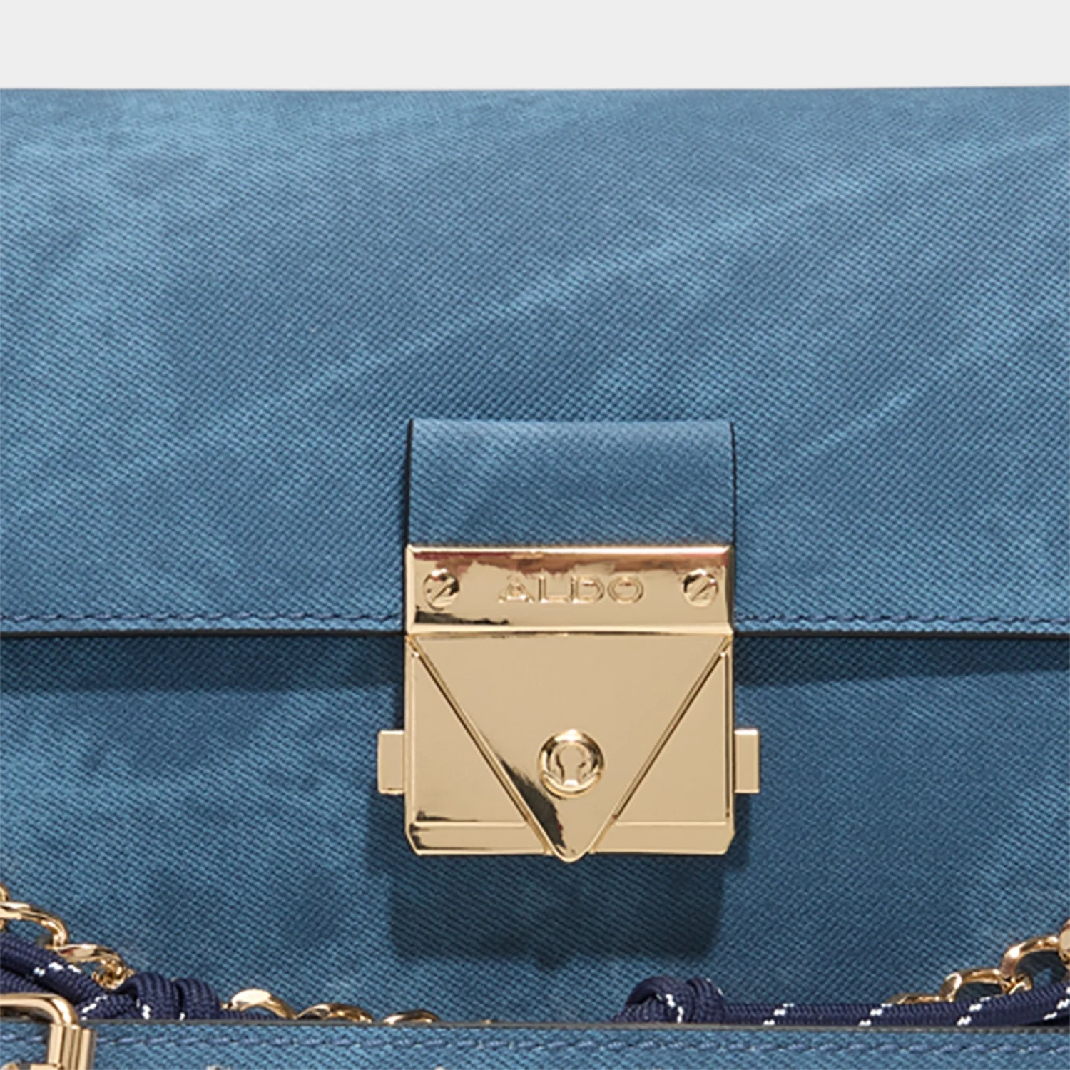 Aldo Evengeliaa Midnight Blue Leather Flap Crossbody Bag 7 Aldo Evengeliaa Midnight Blue Leather Flap Crossbody Bag - Image 5