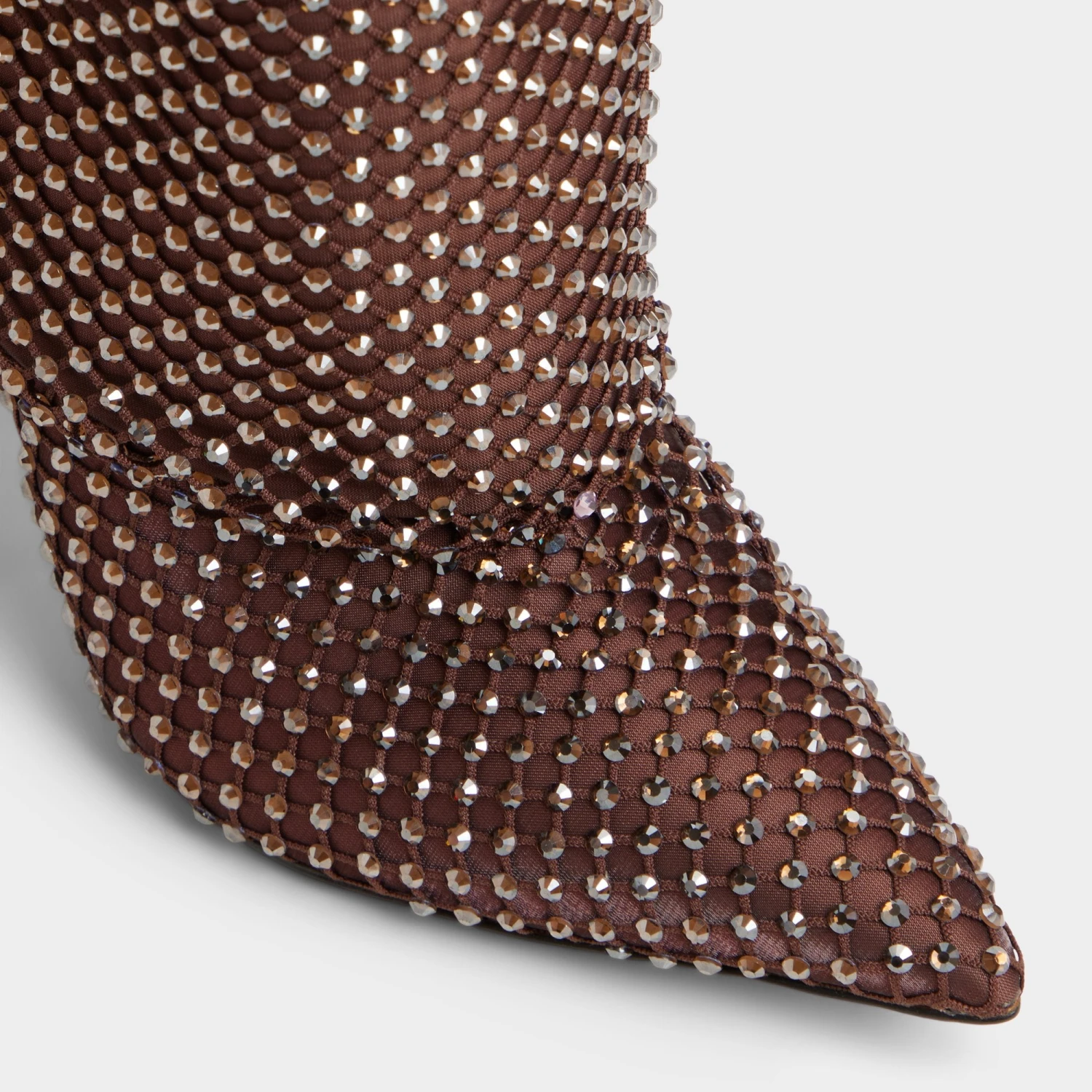 Aldo Livydalia Mocha Crystal Embellished Knee-High Boots 7 Aldo Livydalia Mocha Crystal Embellished Knee-High Boots - Image 5