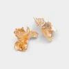Aldo Glowe - Sculptural Rippled Gold Petal Stud Earrings -The Aldo Shop product 14161222 glowe gold 710 main sq gy