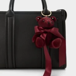 Aldo Tinnie Velvet Bow Bag Charm 8 Aldo Tinnie Velvet Bow Bag Charm -The Aldo Shop product 14161224 tinnie red 601 alt2 sq gy