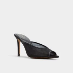 Aldo Elennah Sheer Mesh Heeled Mules 13 Aldo Elennah Sheer Mesh Heeled Mules -The Aldo Shop product 14161302 elennah black 001 003 023 alt3 sq gy