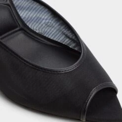 Aldo Elennah Sheer Mesh Heeled Mules 16 Aldo Elennah Sheer Mesh Heeled Mules -The Aldo Shop product 14161302 elennah black 001 003 023 detail sq gy