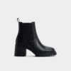 Aldo Anneliese Women's Lug Sole Chelsea Boot - Black Leather -The Aldo Shop product 14163432 anneliese black 001 001 043 main sq gy