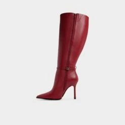 Aldo Maellie-wc Red Pointed Toe Knee-High Stiletto Boots 11 Aldo Maellie-wc Red Pointed Toe Knee-High Stiletto Boots -The Aldo Shop product 14163459 maellie wc red 609 001 042 alt2 sq gy