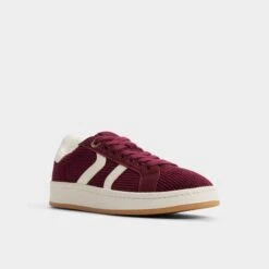 Aldo Retrochic: Women's Vintage-Inspired Merlot Sneakers -The Aldo Shop product 14165820 retrochic red 601 003 065 alt3 sq gy