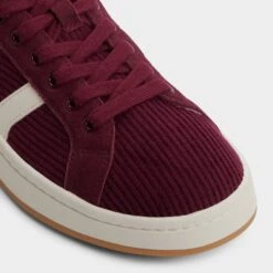 Aldo Retrochic: Women's Vintage-Inspired Merlot Sneakers -The Aldo Shop product 14165820 retrochic red 601 003 065 alt4 sq gy