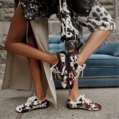 Aldo Coolchic Women's Haircalf Cow-Print Jogger Sneakers 19 Aldo Coolchic Women's Haircalf Cow-Print Jogger Sneakers -The Aldo Shop product 14165827 coolchic multi 125 001 037 campaign part sq gy