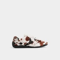 Aldo Coolchic Women's Haircalf Cow-Print Jogger Sneakers
