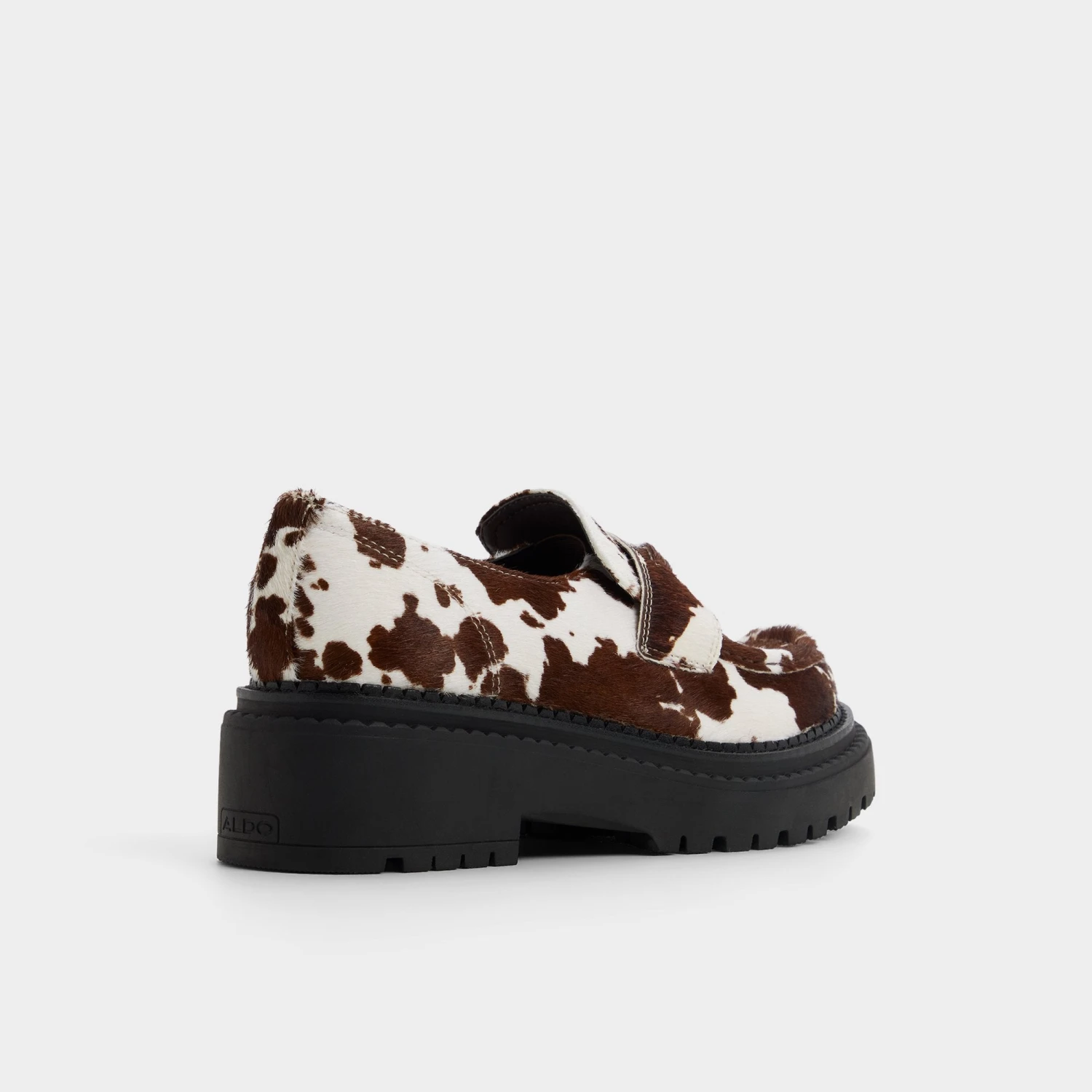 Aldo Miravelle Cow-Print Haircalf Slip-On Lug Sole Loafers 4 Aldo Miravelle Cow-Print Haircalf Slip-On Lug Sole Loafers - Image 2