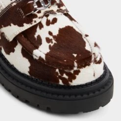 Aldo Miravelle Cow-Print Haircalf Slip-On Lug Sole Loafers 15 Aldo Miravelle Cow-Print Haircalf Slip-On Lug Sole Loafers -The Aldo Shop product 14166632 miravelle brown 241 001 037 alt4 sq gy