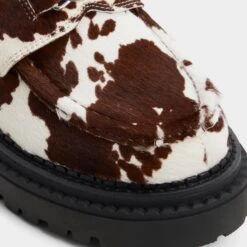 Aldo Miravelle Cow-Print Haircalf Slip-On Lug Sole Loafers 17 Aldo Miravelle Cow-Print Haircalf Slip-On Lug Sole Loafers -The Aldo Shop product 14166632 miravelle brown 241 001 037 detail sq gy