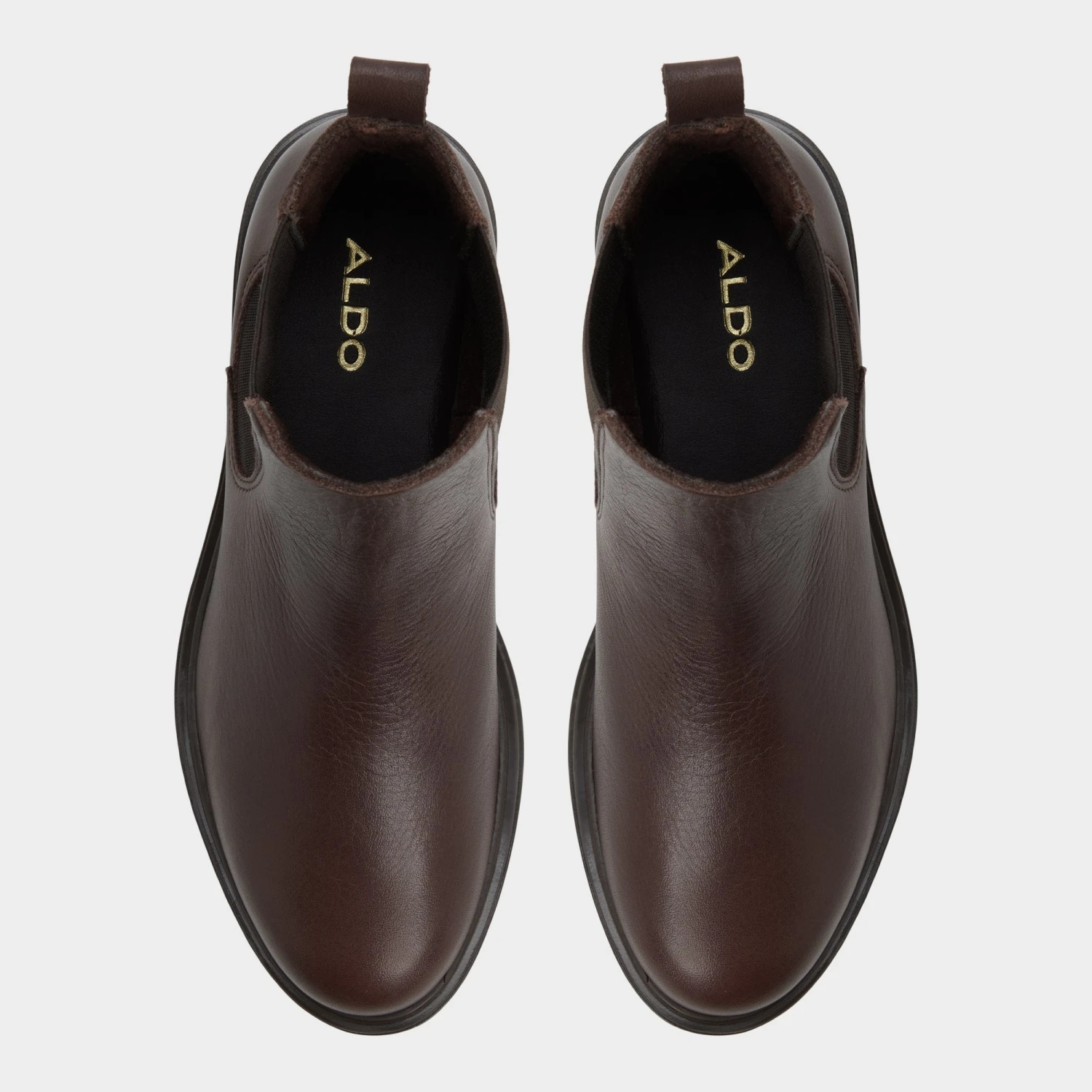 Aldo Adalitlan Brown Leather Chelsea Boots with Lug Sole 8 Aldo Adalitlan Brown Leather Chelsea Boots with Lug Sole - Image 6