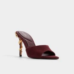 Aldo Seashella Suede Stiletto Heels with Gilded Serpent Detail 13 Aldo Seashella Suede Stiletto Heels with Gilded Serpent Detail -The Aldo Shop product 14166959 seashella red 601 001 046 alt3 sq gy