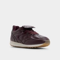 Aldo Siyara Merlot Leather Quilted Sneakers -The Aldo Shop product 14167726 siyara red 601 002 043 alt3 sq gy