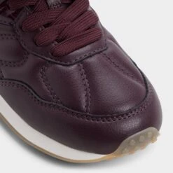 Aldo Siyara Merlot Leather Quilted Sneakers -The Aldo Shop product 14167726 siyara red 601 002 043 alt4 sq gy