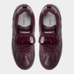 Aldo Siyara Merlot Leather Quilted Sneakers -The Aldo Shop product 14167726 siyara red 601 002 043 alt5 sq gy